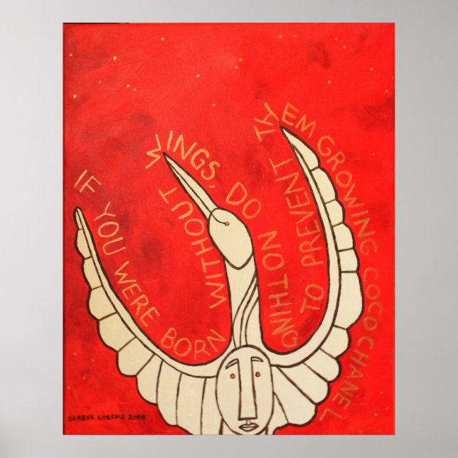 Född utan Vingar Poster (Framsidan)