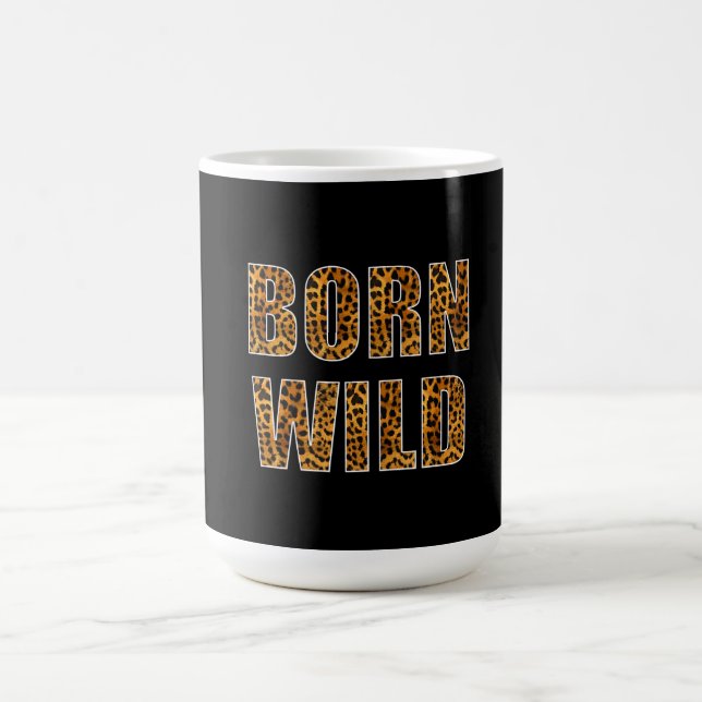 född vild cheetah tiger lejon avtryck leopard kaffemugg (Center)