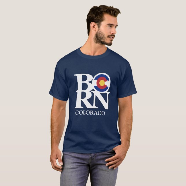 FÖDDA Colorado manar utslagsplats T-shirt (Hel framsida)