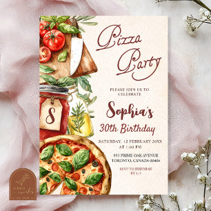 Födelsagsinbjudan till Pizzafest Inbjudningar