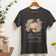 Födelsdags Tribut Foto Minnes T-Shirt