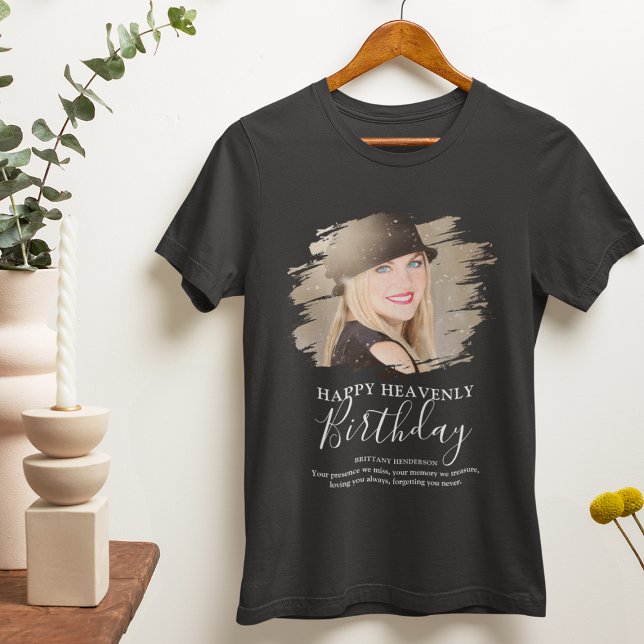 Födelsdags Tribut Foto Minnes T-Shirt (Skapare uppladdad)