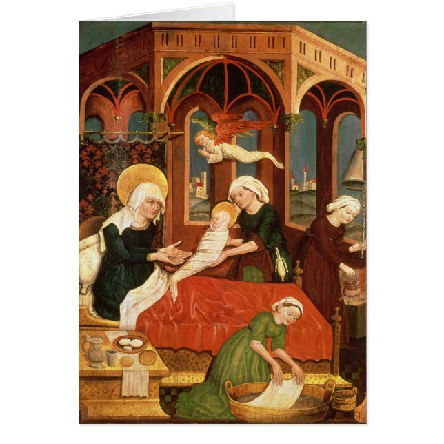 Födelse av Mary Hälsningskort (Framsidan)