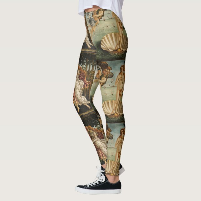 Födelse av Venus av Sandro Botticelli Leggings (Vänster)
