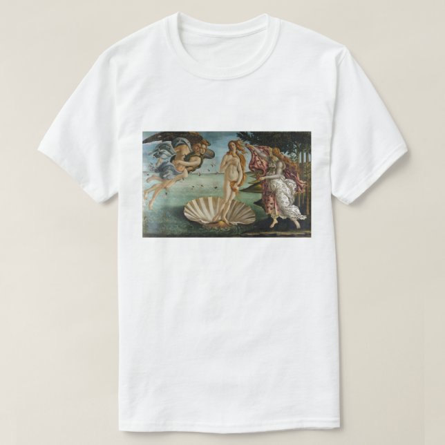Födelse av Venus av Sandro Botticelli Tee Shirt (Design framsida)