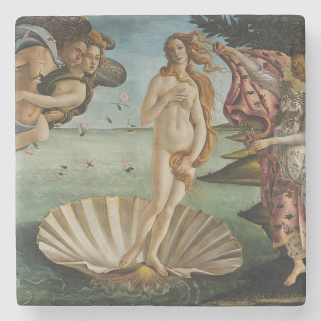 Födelse av Venus av Sandro Botticelli Underlägg Sten (Framsidan)