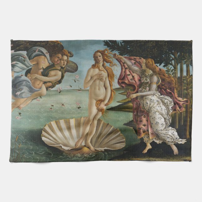 Födelse av Venus - Sandro Botticelli Kökshandduk (Horisontell)