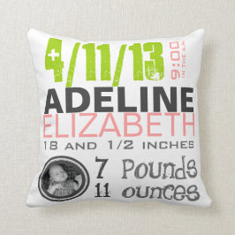 Födelse kudder kudde