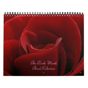 Födelse-Månad blommigtkalender Kalender