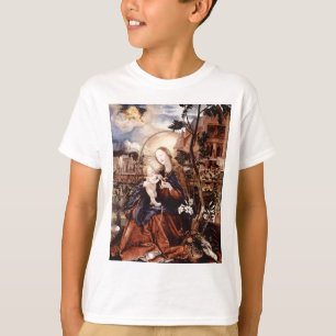 FÖDELSE MED VITA LILJOR - JULMAGI TEE