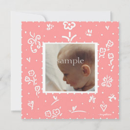 Födelseannons för laxblomma meddelande