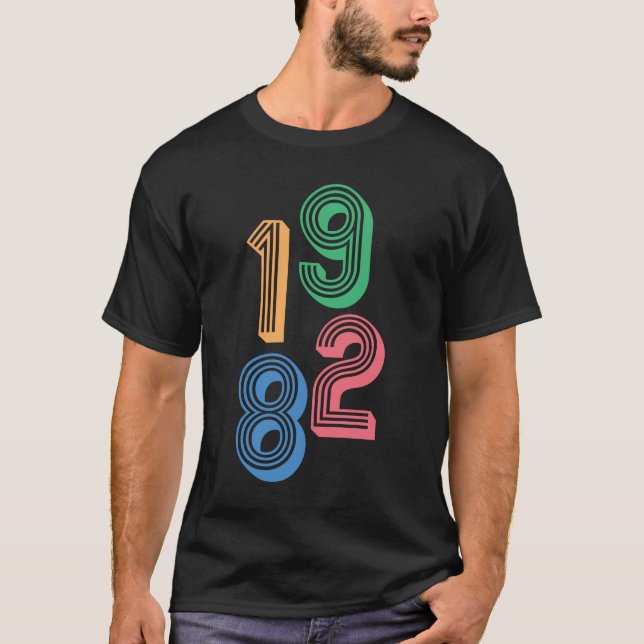 Födelseår - 1982 - 40:e födelsedagen t shirt (Framsida)