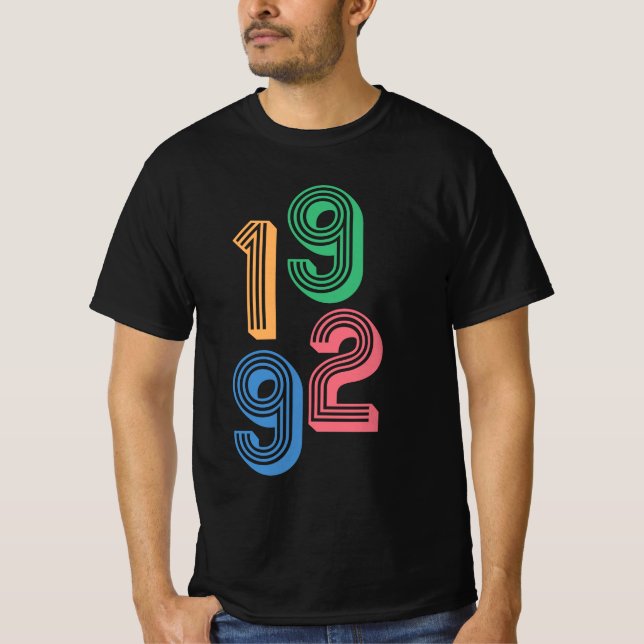 Födelseår - 1992 - 30års födelsedag T-Shirt (Framsida)