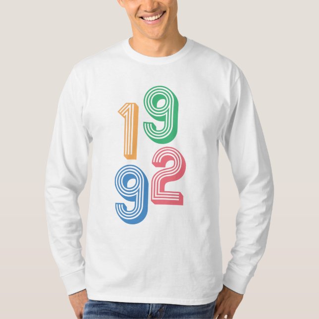Födelseår - 1992 - 30års födelsedag T-Shirt (Framsida)