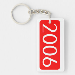 födelseår 2006: födelsedag nyckelring