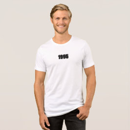 Födelseår i mönster tryckt på T-shirt