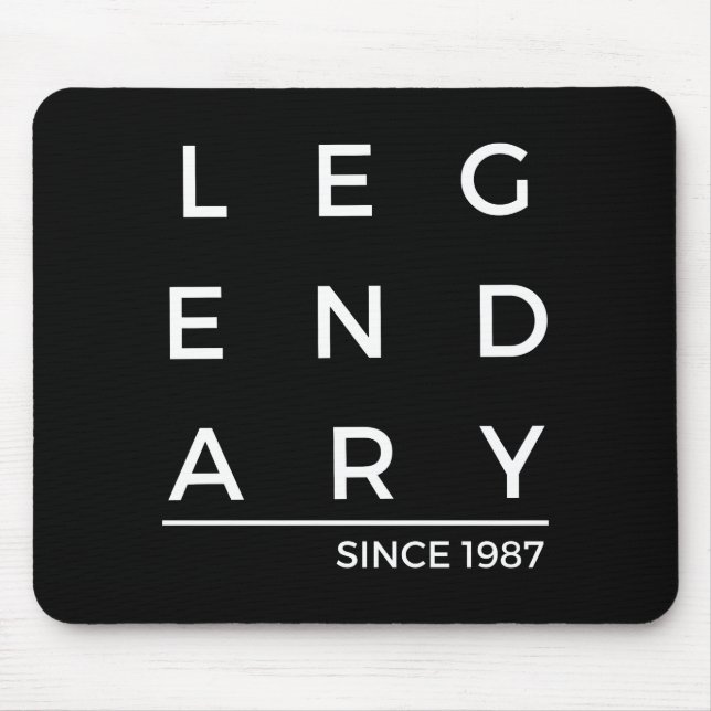 Födelseår Legendarisk Sedan 1987 Musmatta (Framsidan)