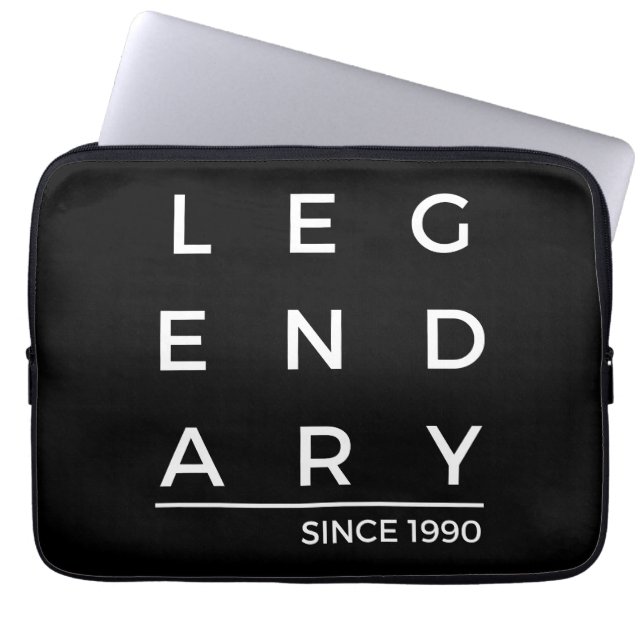 Födelseår Legendarisk Sedan 1990 Laptop Fodral (Framsidan)