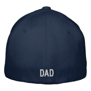 Födelseår Pappa Broderad Hatt, Flexfit Blå Keps
