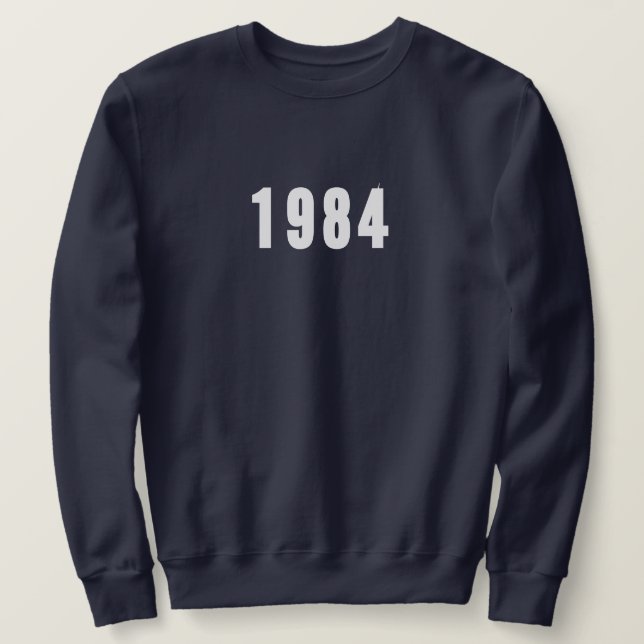 Födelseår Sweatshirt (Design framsida)