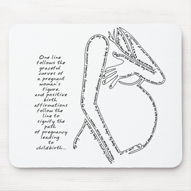 Födelsebekräftelser Mousepad Musmatta (Framsidan)