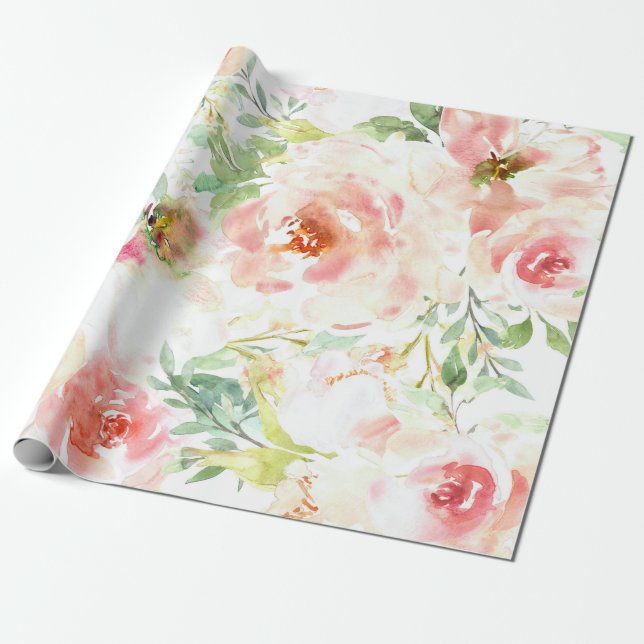 Födelseblomma Presentpapper (Utrullad)