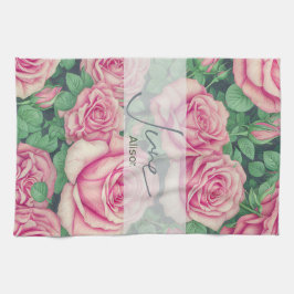 Födelseblomman i Ro juni Kökshandduk