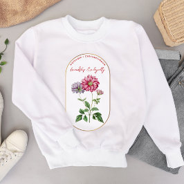 Födelseblomman november Birthday Chrysanthemum T Shirt
