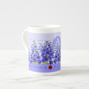 Födelseblomman och Gem juli Bone China Mugg Benporslin Mugg