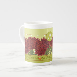 Födelseblomman och Gem November Bone China Mugg Benporslin Mugg