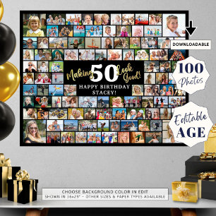 Födelsedag 100 Bilder som får ÅLDRANDE att se bra Poster