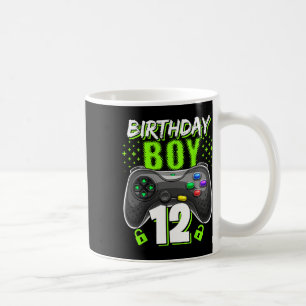 Födelsedag 12 Video Game Controller Gamer 12:e B Kaffemugg