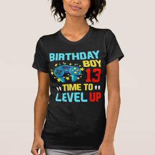 Födelsedag 13 13 år gamla videospel, barn t shirt