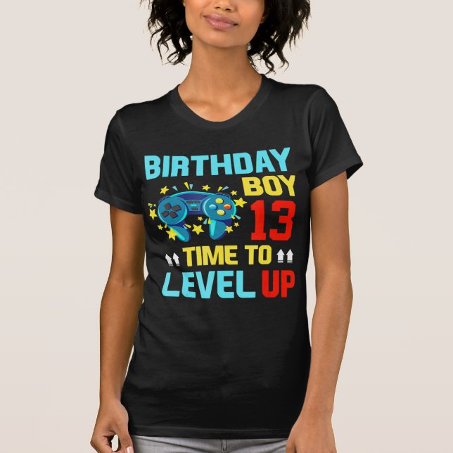 Födelsedag 13 13 år gamla videospel, barn t shirt (Framsida)