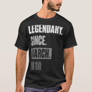 Födelsedag 13 mars 13 Dekoration 13 år gammal årgå T Shirt