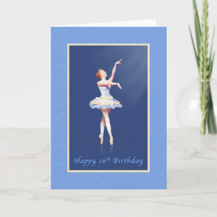 Födelsedag 16th, Ballerina på Pointe i Kort
