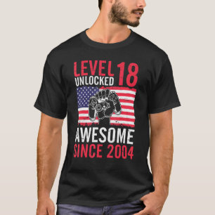 Födelsedag 18 år gammal olåst Fantastisk T Shirt
