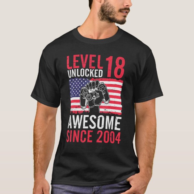 Födelsedag 18 år gammal olåst Fantastisk T Shirt (Framsida)