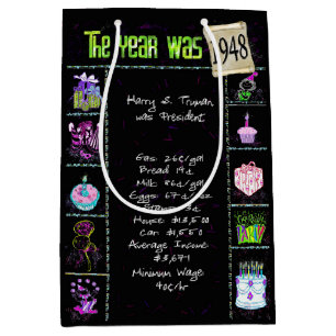 Födelsedag 1948 Roligt Trivia On Black