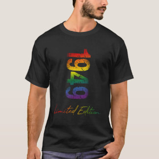 Födelsedag 1949 År Begränsadt Pride för Lgbtq Rain T Shirt