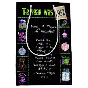 Födelsedag 1952 Roligt Trivia On Black