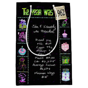 Födelsedag 1962 Roligt Trivia On Black