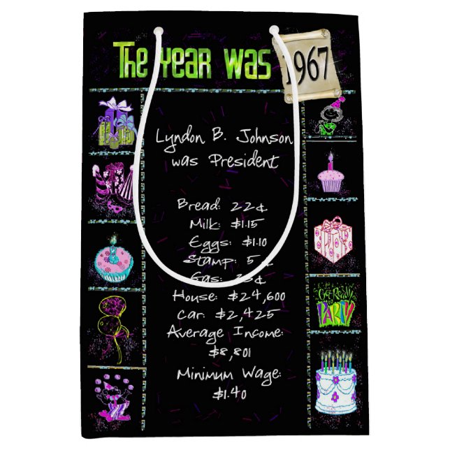 Födelsedag 1967 Roligt Trivia On Black (Framsidan)