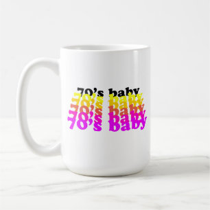 Födelsedag 1970-tal 70-TALSBABY rolig present född Kaffemugg