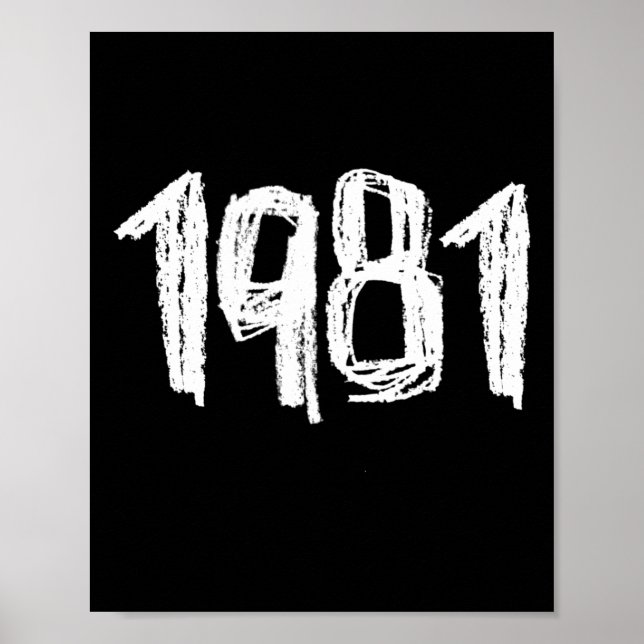 Födelsedag 1981 poster (Framsidan)