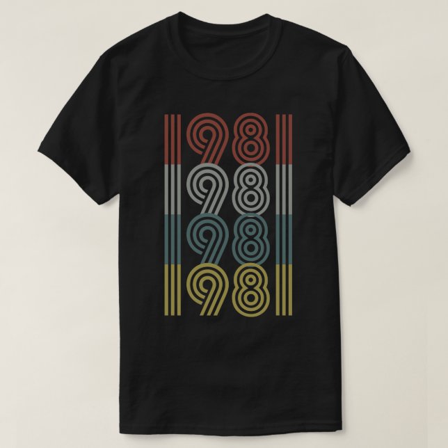 Födelsedag 1981 Retro Stil T Shirt (Design framsida)