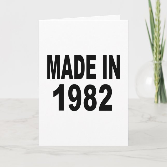 Födelsedag 1982 kort (Framsida)