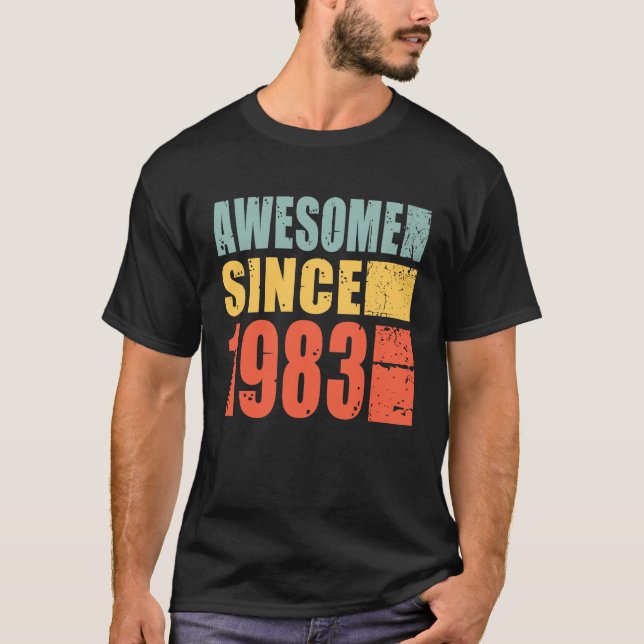 Födelsedag 1983 Fantastisk sedan 1983 T Shirt (Framsida)