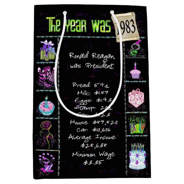 Födelsedag 1983 Roligt Trivia On Black (Framsidan)