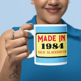 Födelsedag 1984 40-årsjubileum 40 år gammal kaffemugg